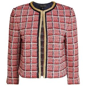 Search Results St. John Women's Metallic Plaid Kni